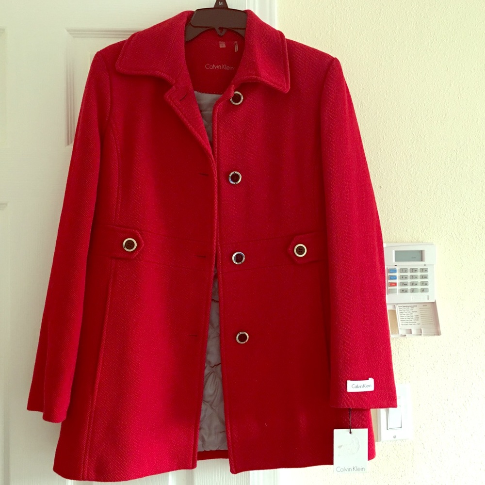 Calvin Klein wool pea coat